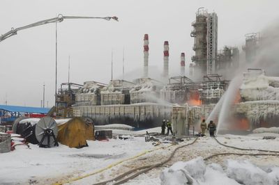 Fire Breaks Out At Russian Gas Terminal Near St Petersburg
