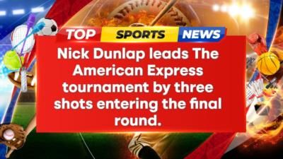 Nick Dunlap holds three-shot lead, chasing first amateur win in 33 years