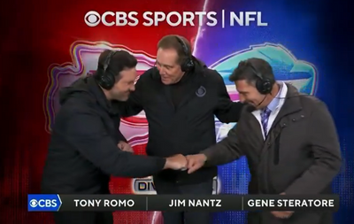 Tony Romo was as weird as ever calling Sunday’s Chiefs-Bills game and fans noticed