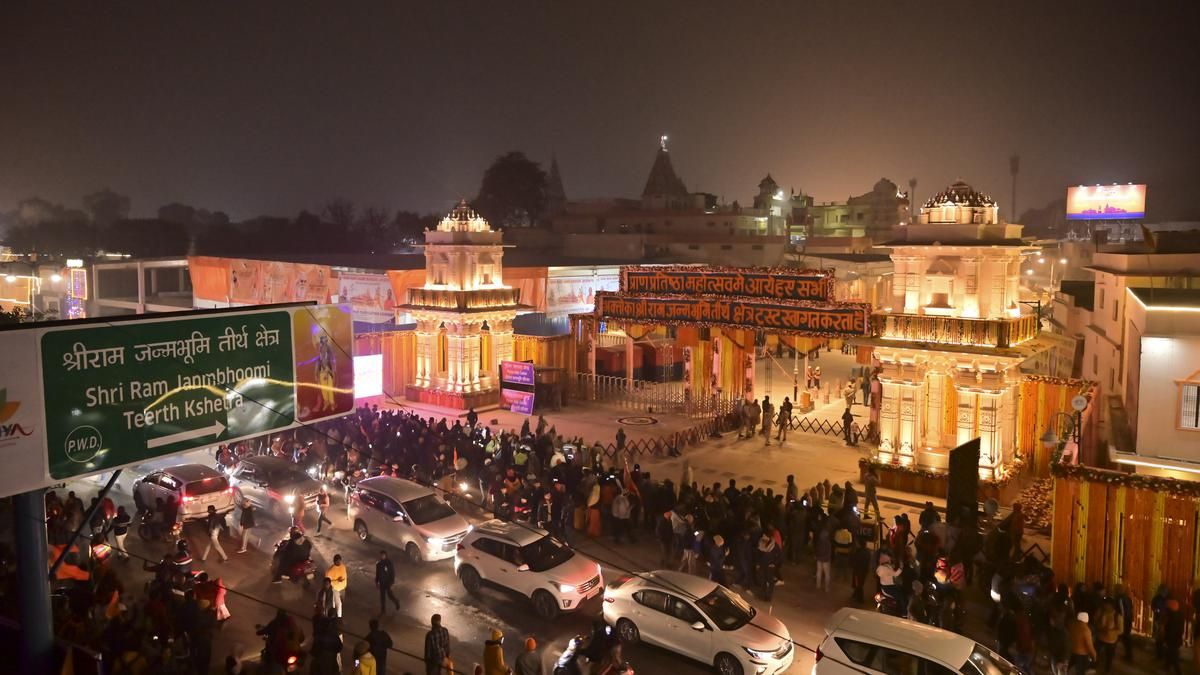 In Pictures | Ram temple consecration ceremony in…