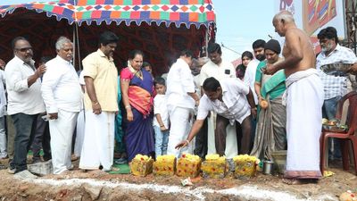Bhumi Puja for statues of Tamil Nadu’s 18th century Marudhu brothers in Chittoor
