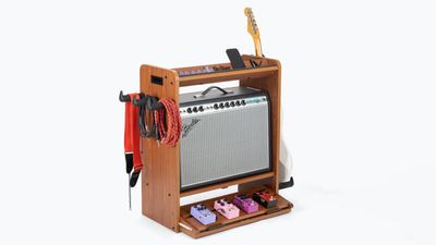 NAMM 2024: “Keeps a guitarist’s gear safely organized, on display, and at the ready”: The gear furniture trend continues as On-Stage releases a workstation for keeping guitars, amps, pedals and more in one place