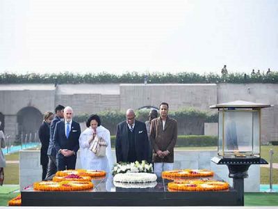 UNGA President arrives in India, pays 'solemn tribute' to Mahatma Gandhi at Rajghat
