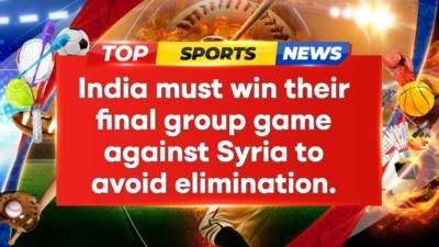 India's AFC Asian Cup hopes hang by a thread against Syria