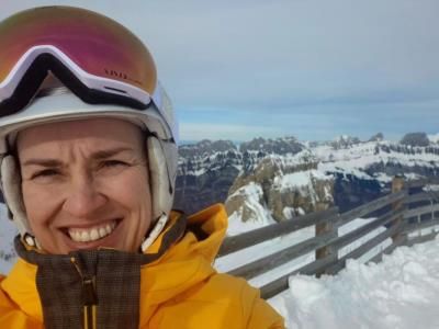 Martina Hingis Embraces Winter Wonderland with Skiing and Scenic Views
