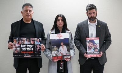 Families of four Israeli hostages urge Rishi Sunak to push for their release