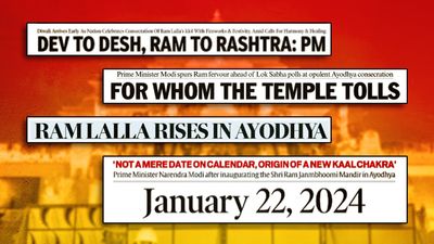 ‘Historic day, new India’: How front pages, editorials covered Ram Mandir inauguration