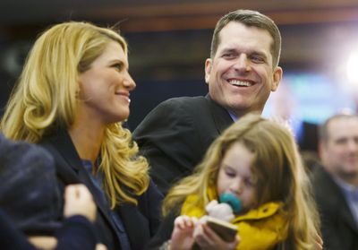 Report: Jim Harbaugh being accompanied by wife to second interview with Chargers