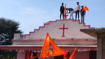 MP: Hindutva mob hoists saffron flags over 4 Christian prayer halls, no FIR filed