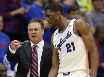 Bill Self jokingly took credit for Joel Embiid dropping 70 after learning about it live on SportsCenter