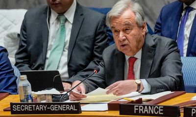 UN secretary general says Israel’s rejection of two-state solution is ‘unacceptable’