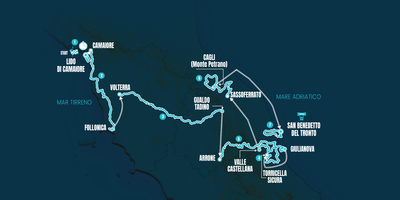 Tirreno-Adriatico 2024 route