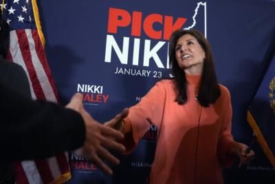 Nikki Haley leads in Manchester, Trump close behind