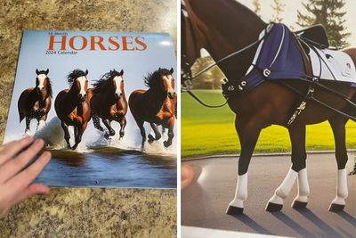 Woman Thinks She Bought A Simple Horse Calendar, Starts Noticing Odd Things Pop Up