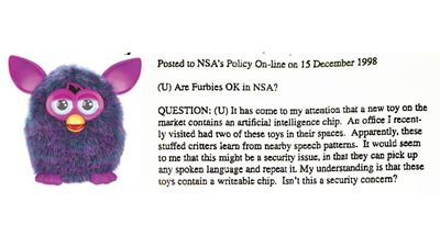 NSA spies panicked over 'AI' Furbies way back in the late 90s according to official document dump