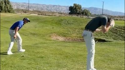 Tour Pro Hits Golf Influencer In The Head With Failed Trick Shot