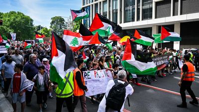 Palestinians return the favour at Invasion Day rallies
