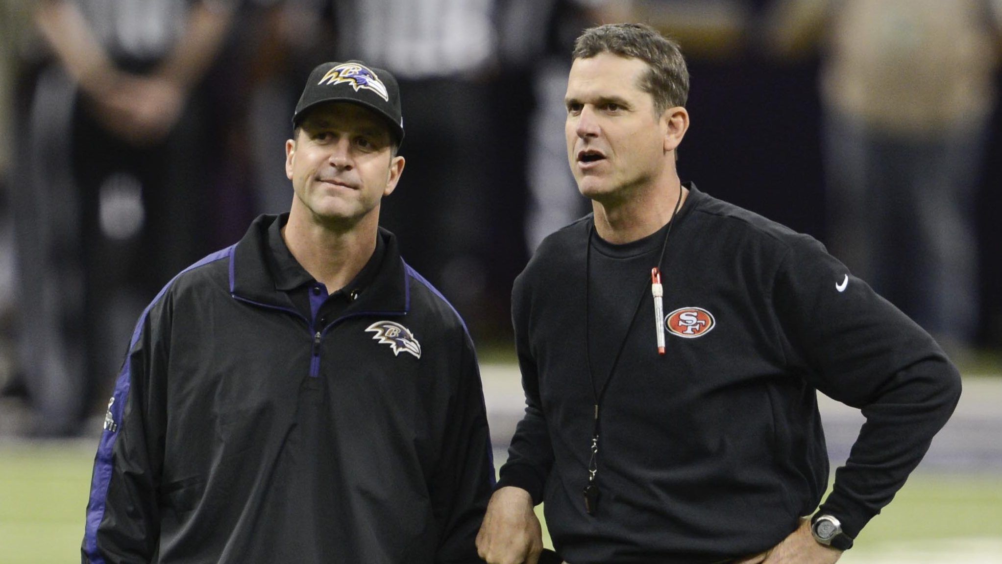 When will John Harbaugh’s Ravens play Jim Harbaugh’s…