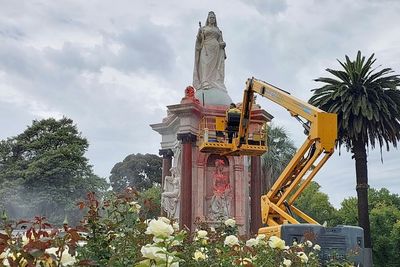 Statue Toppled As Australians Reckon With Bloody Past