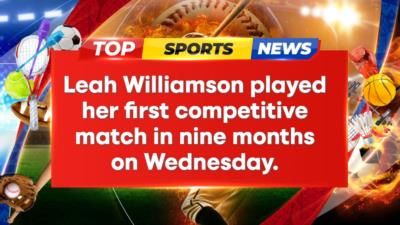 Leah Williamson makes triumphant return after ACL injury for England