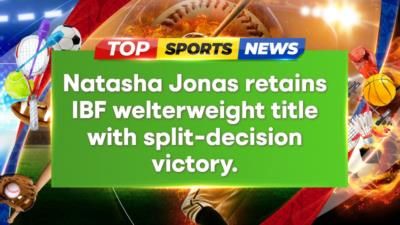 Natasha Jonas retains IBF welterweight title in split-decision victory