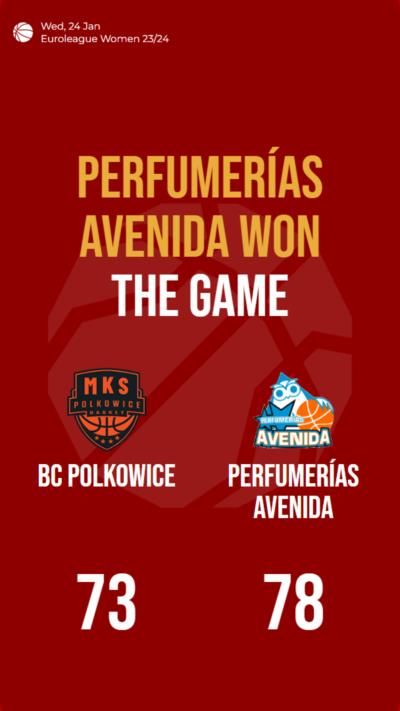 Perfumerías Avenida outshines BC Polkowice in Euroleague Women's match