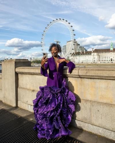 Billy Porter's Royal Purple Photoshoot Exudes Elegance and Individuality
