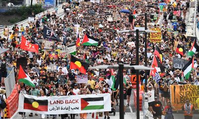 Afternoon Update: thousands march in Invasion Day rallies; Israel braces for ICJ ruling; and trans swimmer takes legal action