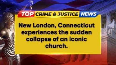 Iconic New London church collapses, no injuries reported