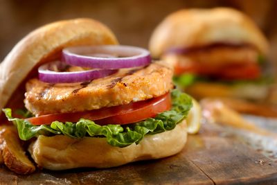 Salmon burgers are the way to go