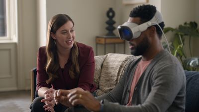 A future Apple Vision Pro headset could sense when its weight is too much for your body to bear