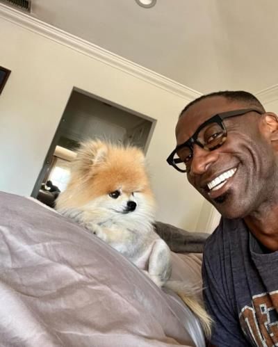 Shannon Sharpe's Joyful Selfie with Beloved Dog Melts…