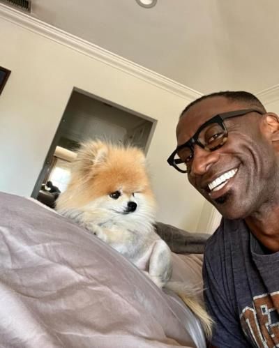 Shannon Sharpe's Joyful Selfie with Beloved Dog Melts Hearts