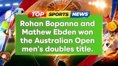 Rohan Bopanna, 43, becomes oldest man to win Australian Open