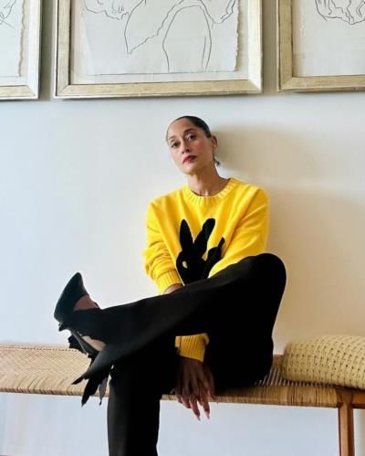 Tracee Ellis Ross Shines in Stunning Yellow and Black Ensemble