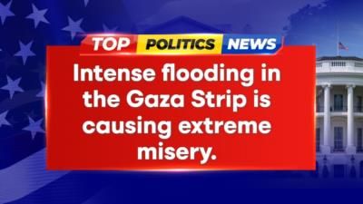 Flooding worsens misery in Gaza; tents leaking and garbage-filled puddles