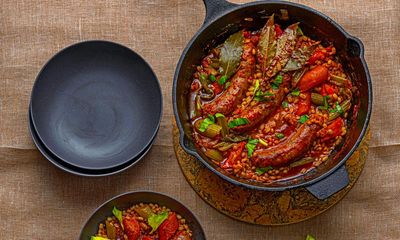Joe Trivelli’s recipes for farro and peas, red chilli bomba, cauliflower rigatoni and citrus cake