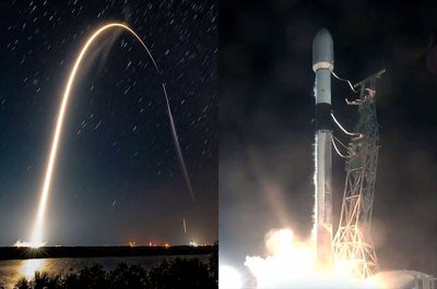 SpaceX launches two rockets from two coasts in Starlink doubleheader (video)