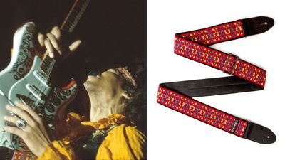 NAMM 2024: “The same design as the one Jimi Hendrix wore when he stole the show at a 1967 music festival”: Vintage reissue straps are now a thing: check-out this Dunlop x Authentic Hendrix reproduction of Jimi’s Monterey Pop strap