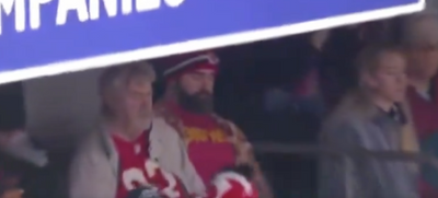 Fans had so many jokes after Jason Kelce was *possibly* sleeping during the Chiefs-Ravens AFC title game