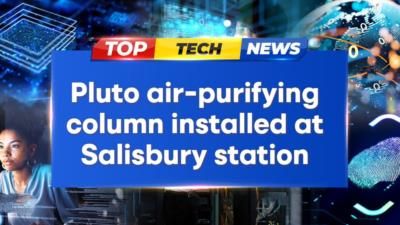 Pluto air-purifying column at Salisbury station creates healthier environment