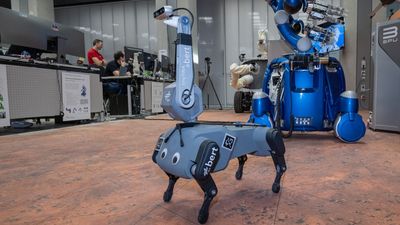 ISS astronaut controls Bert the dog-like robot on Earth during simulated Mars mission