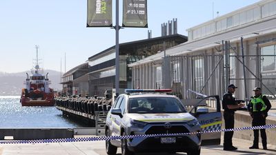 Four in custody after man drowns at Hobart waterfront