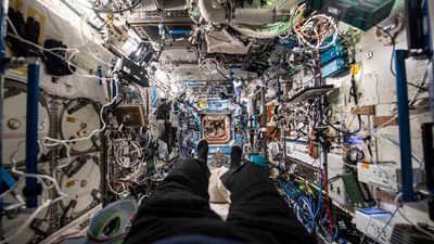 Ax-3 astronaut snaps dizzying photo of ISS's jam-packed interior