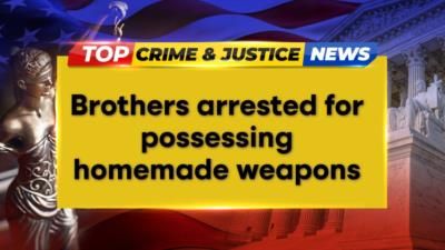 Brothers arrested with homemade weapons and celebrity hit list