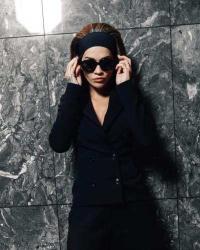 Rita Ora Stuns with Stylish All-Black Ensemble and Effortless Elegance