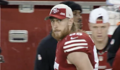 Mic’d-up George Kittle already had the ‘they had us in the first half’ meme ready before the 49ers’ comeback