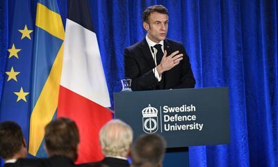 EU must defend Ukraine even if US reduces military support, Macron says