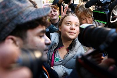 Greta Thunberg Joins March Against Airport Expansion For Private Jets In UK
