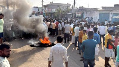 Protest staged in Sirwar of Raichur district following desecration of Tipu Sultan portrait